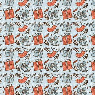 卡通风格乐器图案背景