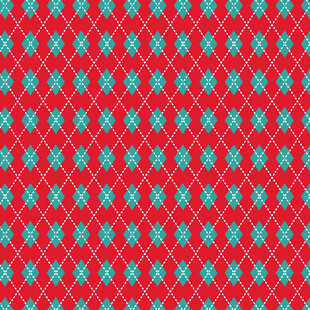 红色菱形图案背景纹理