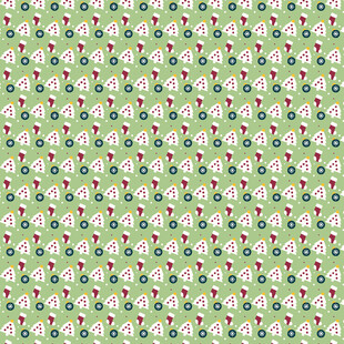 清新绿色花卉图案背景