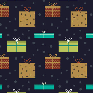 圣诞礼物图案背景