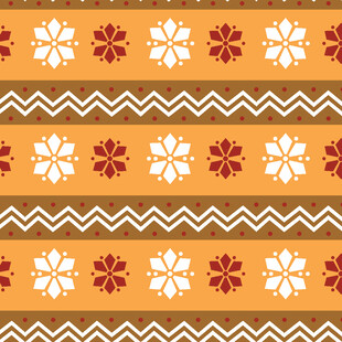 民族风几何花朵图案背景