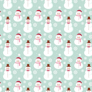 圣诞雪人图案背景