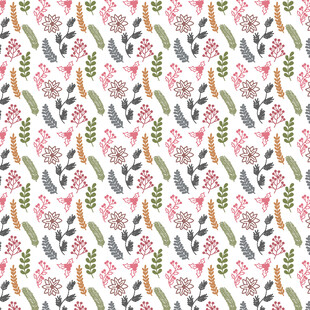 花卉植物图案的精美背景