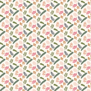 花卉几何图案无缝背景