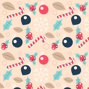 圣诞主题图案背景设计