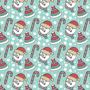 圣诞老人西瓜图案背景