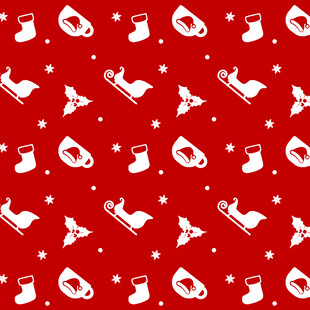 圣诞主题红色图案背景