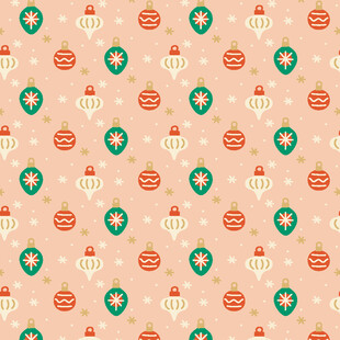 可爱圣诞元素无缝图案
