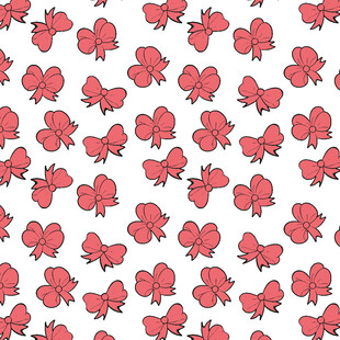 红色蝴蝶结图案背景