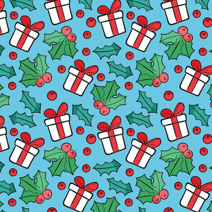 圣诞礼物图案背景设计