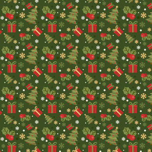 圣诞主题红绿图案背景