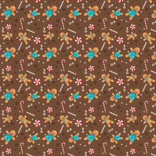 复古碎花图案布料纹理