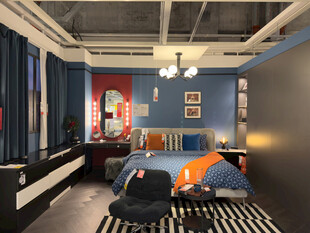 现代简约风卧室室内场景