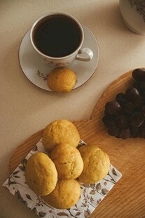 咖啡配点心的惬意时光