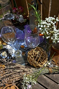 自然风手工饰品与植物摆件