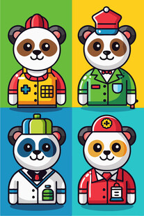 熊猫职业角色大集合