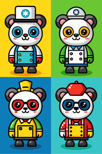 熊猫角色装扮形象集合