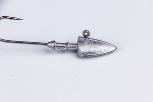 金属鱼钩配件特写