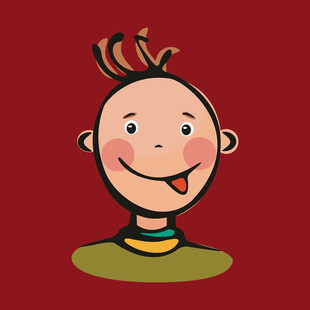 俏皮小男孩卡通头像