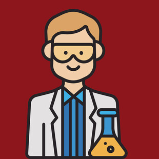 科学家形象与实验器具