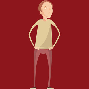 站立的卡通人物