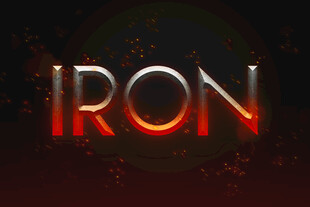 金属文字样机图片