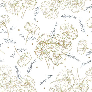 简约花卉图案背景纹理