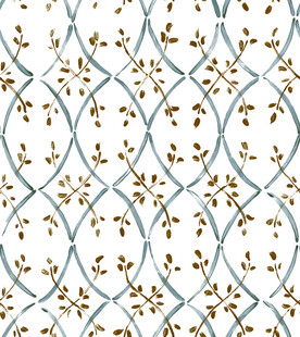 蓝底金色花纹几何图案