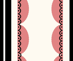 几何波浪条纹图案设计