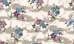 花卉图案布料纹理