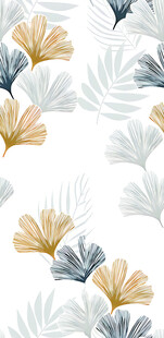 银杏叶图案背景纹理