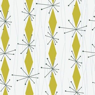 复古几何图案黄色装饰花纹