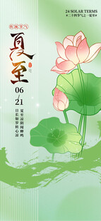 夏至荷花图