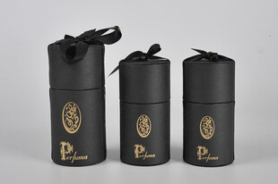 黑色圆筒包装奢华质感