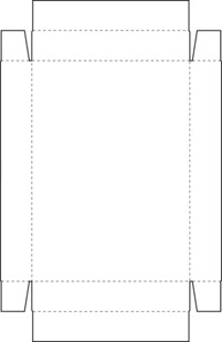 空白包装盒展开图