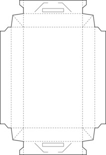 纸盒展开图设计模板