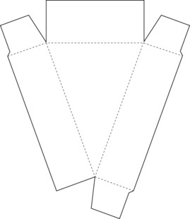 纸盒展开图设计模板