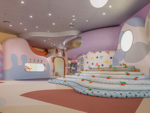 梦幻儿童房室内温馨场景