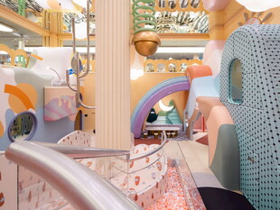 儿童室内游乐场欢乐场景