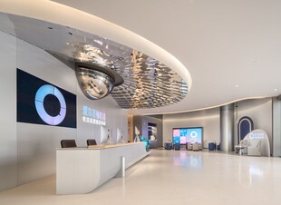 现代科技感的办公大厅