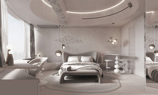 现代简约风卧室室内设计