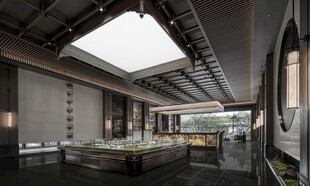 现代工业风室内餐厅空间