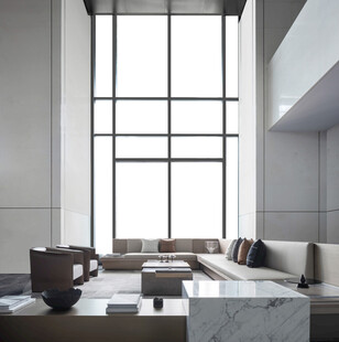 现代简约风格的宽敞客厅