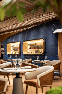 现代优雅户外休闲用餐区