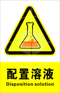 配置溶液 安全标识