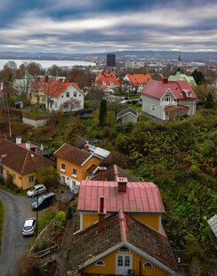 北欧风情小镇俯瞰美景