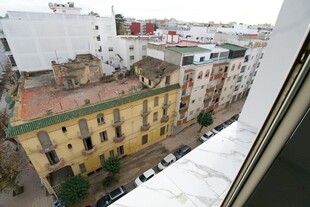 俯瞰城市多彩建筑景观