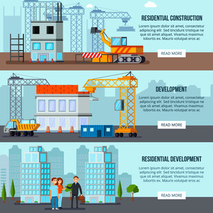 建筑施工场景展示