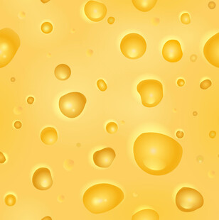 金黄奶酪孔洞纹理背景