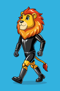 行走的狮子超级英雄